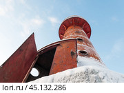 Нижний створный маяк "Кронштадтский", бывший "Николаевский". Кронштадт. Санкт-Петербург (2016 год). Стоковое фото, фотограф Ольга Визави / Фотобанк Лори