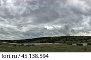Mowed field under the clouds. Стоковое фото, фотограф Andrew_Swarga / Фотобанк Лори