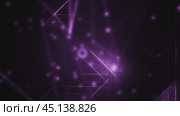 Abstract purple network animation connecting data points. Стоковое видео, видеограф Данил Руденко / Фотобанк Лори