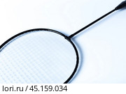 Badminton rackets on white. Стоковое фото, фотограф Сергей Толмачёв / Фотобанк Лори