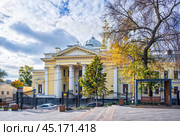 Московская хоральная синагога, Парк Горка, Большой Спасоглинищевский переулок, Москва. Стоковое фото, фотограф Baturina Yuliya / Фотобанк Лори