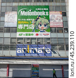 Виды города Осака. Магазин аниме Осака Нихонбаши. Animate shop. Япония. Октябрь 2024. Редакционное фото, фотограф Владимир Макеев / Фотобанк Лори