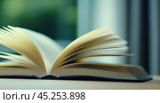 Open book with pages fanned out, inviting exploration and discovery, AI. Стоковое AI-изображение, AI-художник Сергей Старуш / Фотобанк Лори