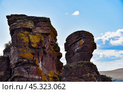 Хакасия, горная гряда Сундуки, Белый Июс (2019 год). Редакционное фото, фотограф Александр Галинский / Фотобанк Лори