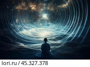 Modern concept of receiving information and sensations. Стоковое AI-изображение, AI-художник Михаил Коханчиков / Фотобанк Лори