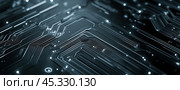 Футуристическая цифровая схема фон для технологических и инновационных концепций. Стоковое AI-изображение, AI-художник ФотоИнтеллект / Фотобанк Лори