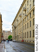 Город Санкт-Петербург, улица Яблочкова (2023 год). Редакционное фото, фотограф Александр Тараканов / Фотобанк Лори