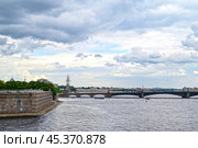 Троицкий мост. Город Санкт-Петербург (2023 год). Стоковое фото, фотограф Александр Тараканов / Фотобанк Лори