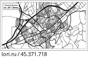 Alcala de Henares Spain City Map in Retro Style. Стоковая иллюстрация, иллюстратор Игорь Сорокин / Фотобанк Лори