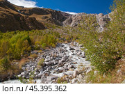 Кабардино-Балкария. Долина реки Терскол. (2022 год). Стоковое фото, фотограф Рябков Александр / Фотобанк Лори