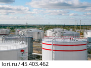 Нефтяные цистерны. Стоковое фото, фотограф Павел Просянов / Фотобанк Лори