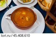 Delicious haricot beans potage. Стоковое фото, фотограф Яков Филимонов / Фотобанк Лори