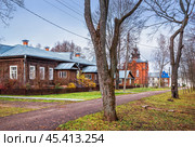 Казанская Амвросиевская ставропигиальная женская пустынь, Казанский собор, Водонапорная башня, трапезная, Амвросиевская церковь, Шамордино, Козельск. Стоковое фото, фотограф Baturina Yuliya / Фотобанк Лори