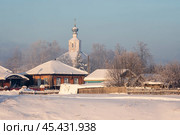 Sunny winter in Cherdyn. Perm Region. Russia. (2024 год). Стоковое фото, фотограф Саблин Станислав / Фотобанк Лори