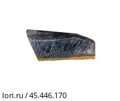 Betekhtinite is a brownish black mineral with opaque appearance, distinct cleavage, metallic luster and black streak. Стоковое фото, фотограф Константин Григорьев / Фотобанк Лори