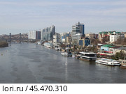 Вид на Ростов-на-Дону с Ворошиловского моста (2024 год). Редакционное фото, фотограф Иван Дуплик / Фотобанк Лори