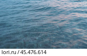 Azure Adriatic Mediterranean Sea. Blue water surface. Travel, boat trips, summer holidays, tourism Montenegro, Bar region. Calm bottomless sea. Travel beach holidays. Aqua ripples. Water background. Стоковое видео, видеограф Юлия Петровская / Фотобанк Лори