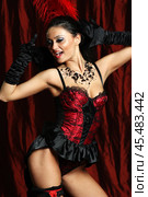 Sexy moulin rouge girl wearing hot lingerie. Стоковое фото, фотограф Андрей Аркуша / Фотобанк Лори