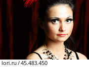 Sexy moulin rouge girl wearing hot lingerie. Стоковое фото, фотограф Андрей Аркуша / Фотобанк Лори