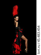 Couple dancer moulin rouge. Стоковое фото, фотограф Андрей Аркуша / Фотобанк Лори