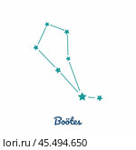 Boötes, Bootes, constellation, 88 constellations. Стоковая иллюстрация, иллюстратор Максимова Марина / Фотобанк Лори