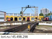 Веерное депо на станции Краснодар-1 (2020 год). Стоковое фото, фотограф Иван Дуплик / Фотобанк Лори