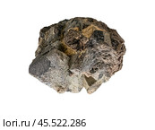 Natural rough Spinel mineral isolated on white. Стоковое фото, фотограф Константин Григорьев / Фотобанк Лори