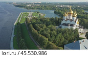 Assumption Cathedral in Yaroslavl Russia (2019 год). Стоковое видео, видеограф Михаил Коханчиков / Фотобанк Лори