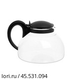 Empty glass teapot. Стоковое фото, фотограф Андрей Аркуша / Фотобанк Лори