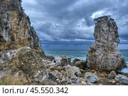 Шторм на скалистом южном побережье Черного моря (север Турции у города Амасра) Стоковое фото, фотограф Анна Клочко / Фотобанк Лори
