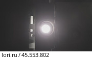 Old projector lens. Стоковое видео, видеограф Михаил Коханчиков / Фотобанк Лори