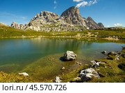 Laghi dei Piani at Dolomite Alps. Стоковое фото, фотограф Яков Филимонов / Фотобанк Лори