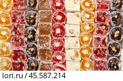 Traditional Turkish Delight. Стоковое фото, фотограф Евгения Трушкова / Фотобанк Лори