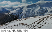 Snow Alp mountain range landscape. Стоковое фото, фотограф Михаил Коханчиков / Фотобанк Лори