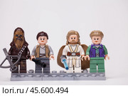 RUSSIA, May 16, 2018. Constructor Lego Star Wars. Various mini-figures from different episodes of the saga. Редакционное фото, фотограф Андрей Аркуша / Фотобанк Лори