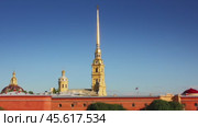 St. Peter and Paul fortress in Saint-Petersburg (2024 год). Стоковое видео, видеограф Михаил Коханчиков / Фотобанк Лори