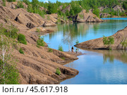Летний день на озере Кондуки (Романцевские горы). Тульская область (2024 год). Редакционное фото, фотограф Анна Карасева / Фотобанк Лори
