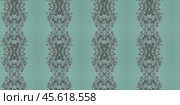 Seamless textile background pattern with symmetric green Celadon ornament. Geometric seamless design template with Green Tea and gray elements. Стоковая иллюстрация, иллюстратор Константин Григорьев / Фотобанк Лори