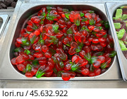 Counter with candies in the shape of cherries. Стоковое фото, фотограф Irina Opachevsky / Фотобанк Лори