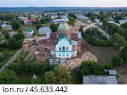 Церковь Александра Невского в Унях (Кировская область) - съемка с дрона (2024 год). Стоковое фото, фотограф Владислав Самошкин / Фотобанк Лори