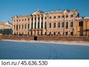 Санкт-Петербург. Вид со льда Мойки на Строгановский дворец (2012 год). Стоковое фото, фотограф Александр Алексеев / Фотобанк Лори
