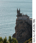 Vertical view of the Castle on a cliff. Стоковое фото, фотограф Саблин Станислав / Фотобанк Лори