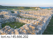 Sevastopol, Russia - October 13, 2024: Ruins of the ancient city of Tauris Chersonesus. Cremea. Редакционное фото, фотограф Екатерина Золина / Фотобанк Лори