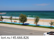 Шоссе, набережная и море. Арнавуткёй, Стамбул, Турция. Стоковое фото, фотограф Вадим Хомяков / Фотобанк Лори