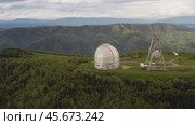 Special scientific astrophysical Observatory. Astronomical center for ground-based observations of the universe with a large telescope. Стоковое видео, видеограф Андрей Армягов / Фотобанк Лори