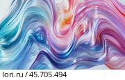 Flowing abstract paint strokes transforming in vivid colors motion. Стоковое AI-видео, аниматор Sabyna75 / Фотобанк Лори