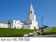 Спасская башня Казанского кремля, Республика Татарстан (2024 год). Стоковое фото, фотограф Анна Карасева / Фотобанк Лори