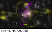 Hud graphics, motion graphics, futuristic user Interface, digital screen. circles, diagrams. Стоковая анимация, аниматор Алена Горбунова / Фотобанк Лори