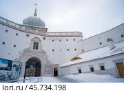 Дворик старого замка в Гродно, Беларусь. Стоковое фото, фотограф Александр Салук / Фотобанк Лори