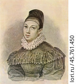 Елизавета Петровна Нарышкина (1802-1867). Фрейлина Императорского двора, жена декабриста М. М. Нарышкина, последовавшая за ним в ссылку. Около 1832 года. Стоковое фото, фотограф Сергей Елизарьев / Фотобанк Лори